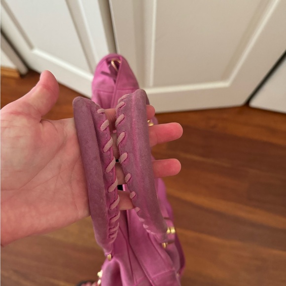 BALENCIAGA PINK SUEDE “RARE BAG” worn but still in good shape …. Authentic - Picture 3 of 12